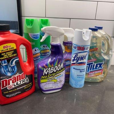 Household Cleaning Supplies – Mostly Full or Brand New!	