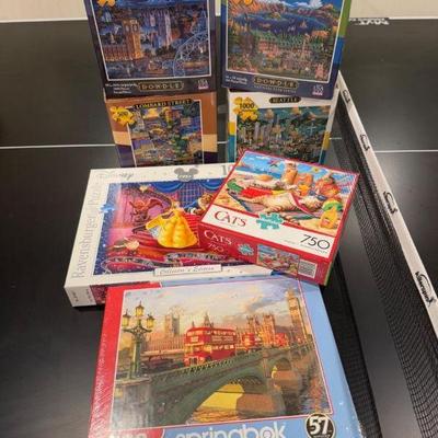 Puzzle Lot (500-1000 pcs) Dowdle, Springbok, Ravensburger + (Some New)	