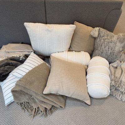 Down-Filled Throw Pillows & Cozy Blankets	
