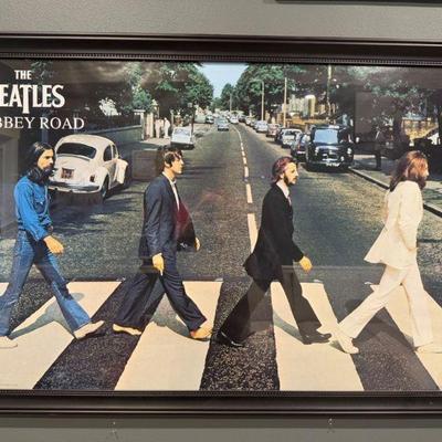 The Beatles Abbey Road Framed Poster (2007 Apple Corps)	