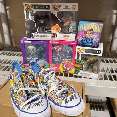 Signed Converse, Funko Pop Collectibles & More - All Brand New!	