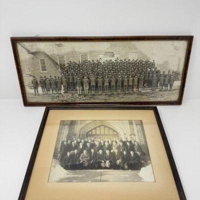 Antique WWI SATC Military & University Panoramic Photographs	