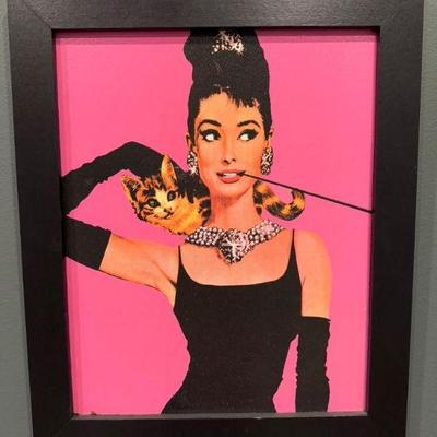 Audrey Hepburn "Breakfast at Tiffany’s" Framed Poster	