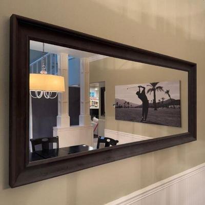 Oversized 65" Wide Framed Wall Mirror	