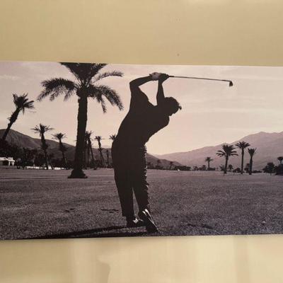 Oversized Golf Swing Canvas Print - Arnold Palmer (1929-2016)	
