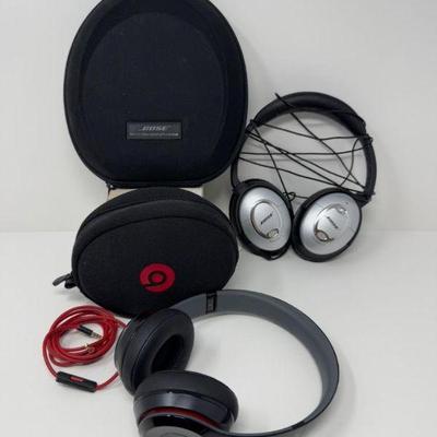 Beats & Bose Headphones Bundle – Wireless & Noise-Canceling w/ Cases	