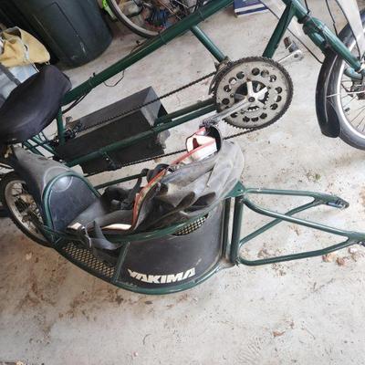 Sale Photo Thumbnail #188: Yakima Trailer. Studs fitted on back of bike for quick snap on.