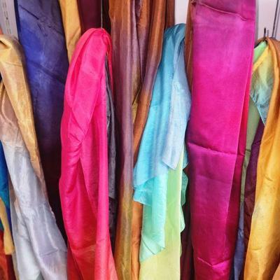 Hand Dyed Silks