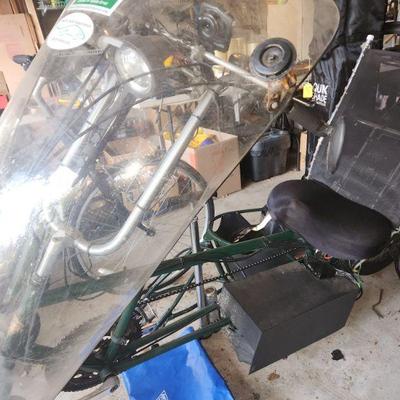 Never been in an accident. Solid Frame, no defects. Has a rubber damper that pivots for a smoother ride so not totally ridged = less...