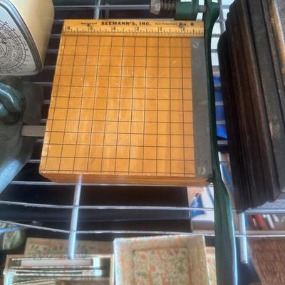 Small sized vintage paper cutter