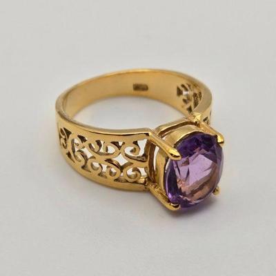 Sterling Silver Amethyst Ring