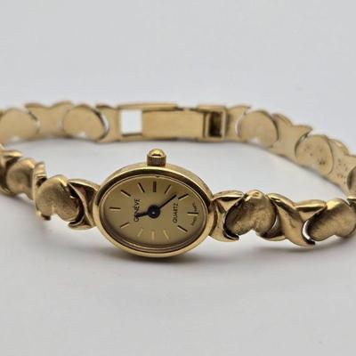 Sale Photo Thumbnail #3: Vintage 14K Solid Gold Bezel & Band Geneve Watch