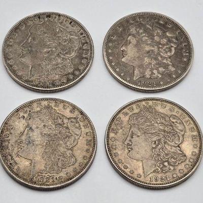 1921 Morgan Silver Dollars