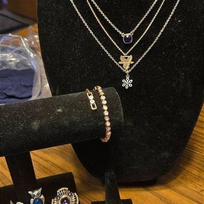Blue and Purple Gold Jewelry Lot