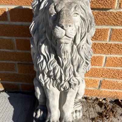 Concrete Lion Statue