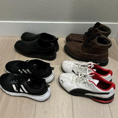 Lot #70 - Men's Size 10-10.5 Footwear Lot - Including Dockers, Adidas, Puma