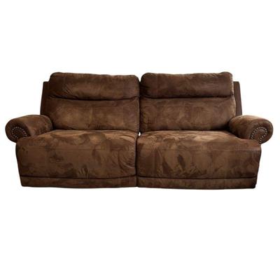 Lot #118 - Ashley Furniture Brown Reclining Sofa