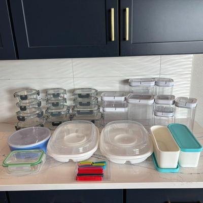 Lot #21 - Assorted Kitchen Storage Containers Lot-Rubbermade, Members Mark, Ikea, & More