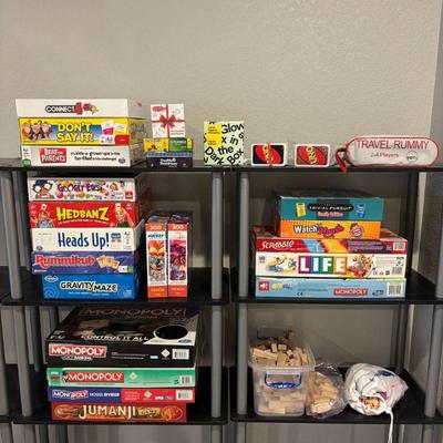 Lot #142 - HUGE Board Game Lot - Various Games Including Monopoly, Scrabble, Jumanji, and More.
