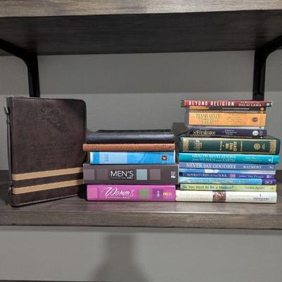 Lot #170 - Faith and Inspirational Book Lot - Devotionals, Scriptures, and Philosophical Works.