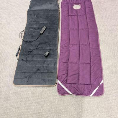 Lot #163 - Snailax 10-Motors Massage Mat With Heat, Plus Padded Massage Table Cover