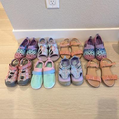 Lot #98 - Girls Size 11 & 12 Shoes Sandals Lot
