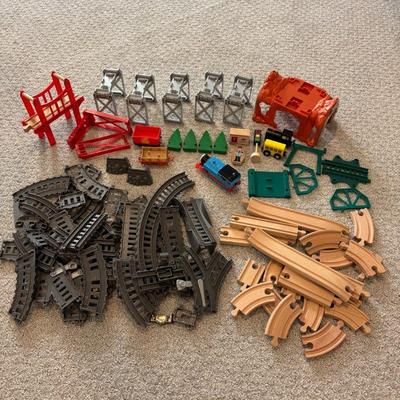 Lot #130 - Toy Train Lot - Track, Accessories, and Vehicles