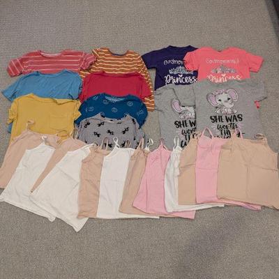 Lot #97 - Girls Medium 7-8 Children's Clothing Lot - Various Tops and Tanks