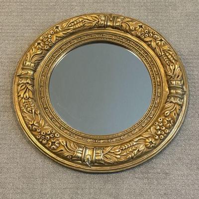 Lot #148 - Beautiful Round Gold Mirror - Robert-Grace