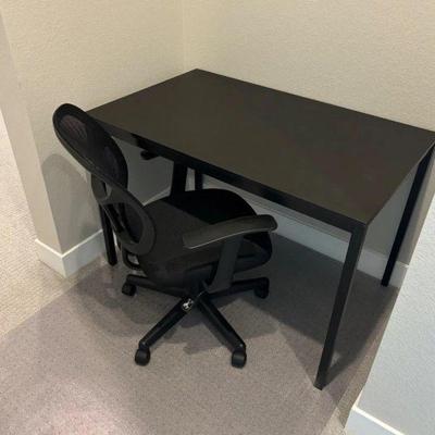 Lot #51 - IKEA Desk and Office Chair Set