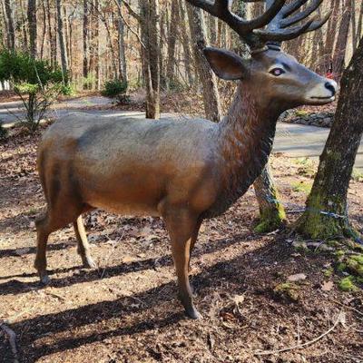 Large Outside Deer Statue (This item is not heavy) (Possible Plastic Form)