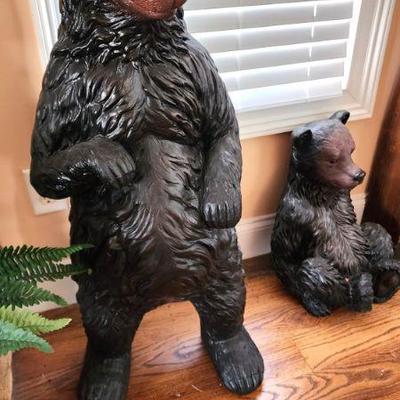 Bear Statues and Sculptures (The large Bear is a little over 5 ft. high)