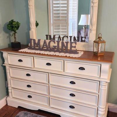 Beautiful White Wood Bedroom Suite