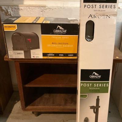 Decorative mailbox arden post set new in box