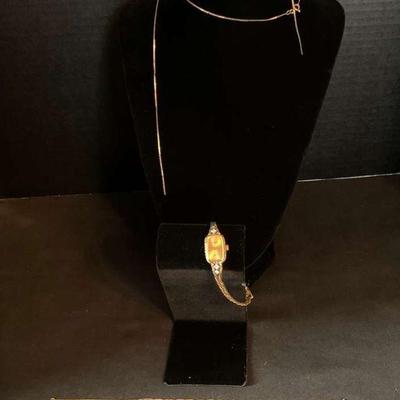 14k gold jewelry and movado watch set