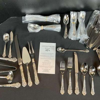 Reed barton flatware set elegant stainless steel collection
