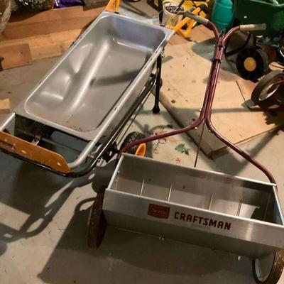 Heavy duty wheelbarrow craftsman stainless steel spreader