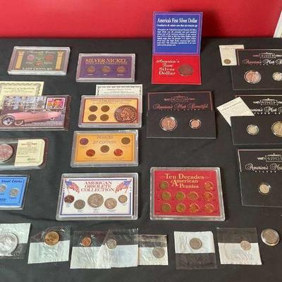 Extensive coin collection of silver proof, and historic coins