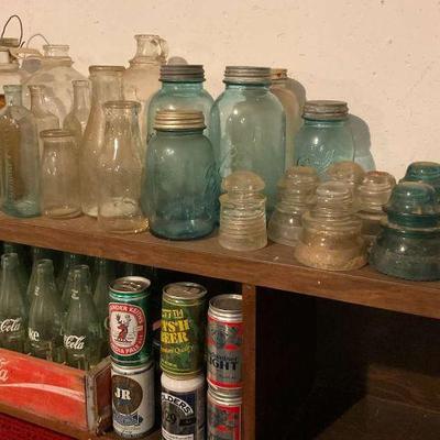 Vintage glass collectibles lot