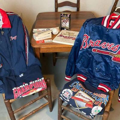 Lot of atlanta braves gulf memorabilia