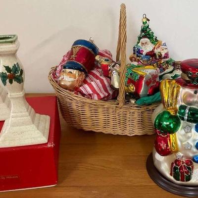 Festive holiday decor collectibles