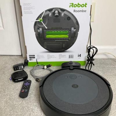 I robot roomba i four, and roku station with rem