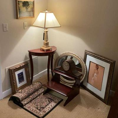 Elegant wooden clock and home decor