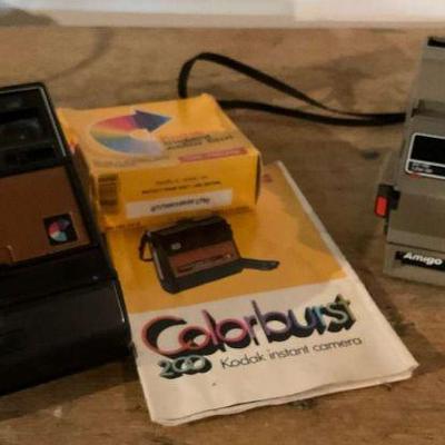 Vintage polaroid kodak instant camera lot with film