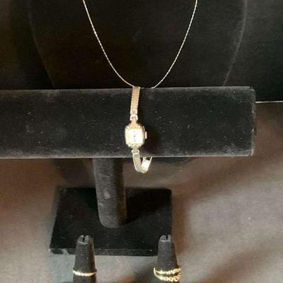 Gold and silver jewelry lot
