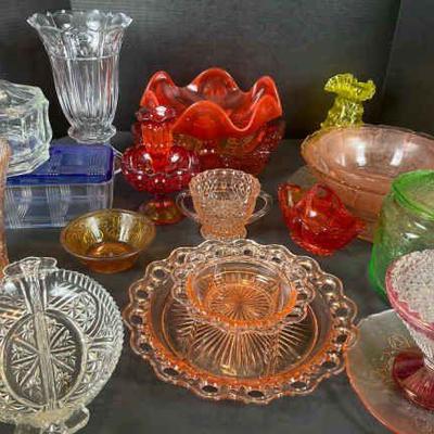 Vibrant decorative glassware