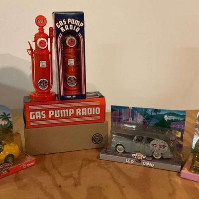 Gas pump radio chevron collectibles cars