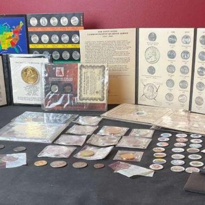 Extensive coin and collectible currency lot