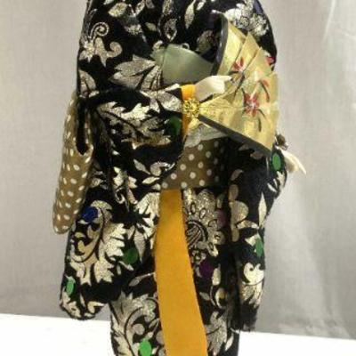 Vintage Asian Geisha Doll Figure W Base
