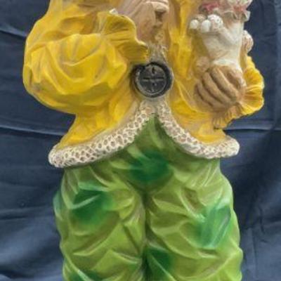 UNIVERSAL STATUARY CORP Vtg Resin Clown Figure
